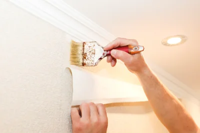 Pose de papier peint à Héronchelles — revêtements muraux et toiles de verre